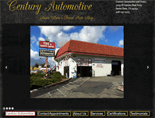 Tablet Screenshot of centuryautomotiveinc.net